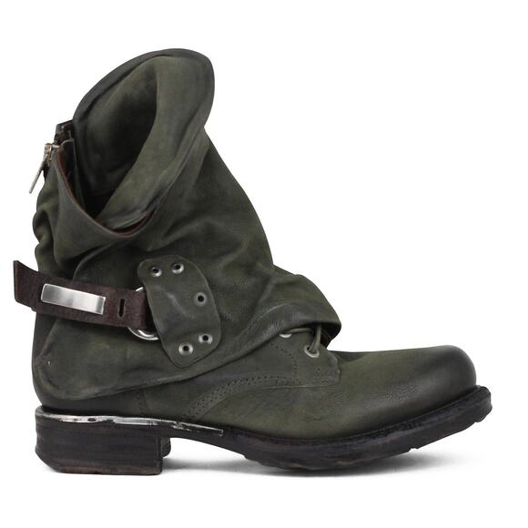 NWOB A.S.98 Green Emerson Boots - Picture 1 of 8